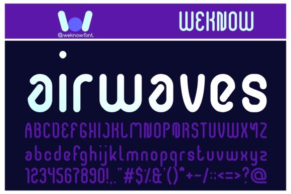Airwaves Display Font for Editorial Design