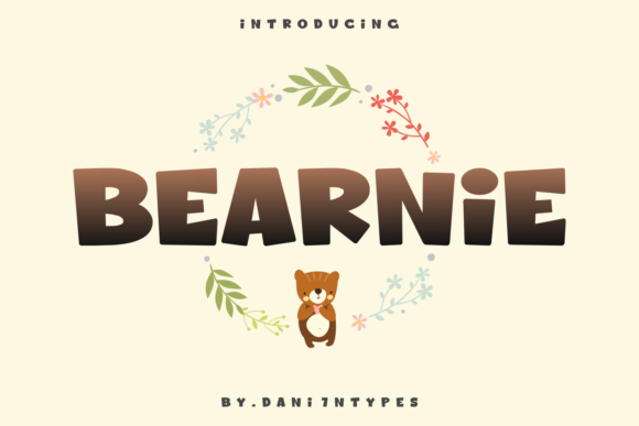 Bearnie: A Playful Display Font for Creative Branding