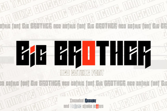 Big Brother Font for Handmade Creations