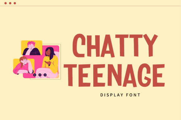 Chatty Teenage Font for Handmade Projects