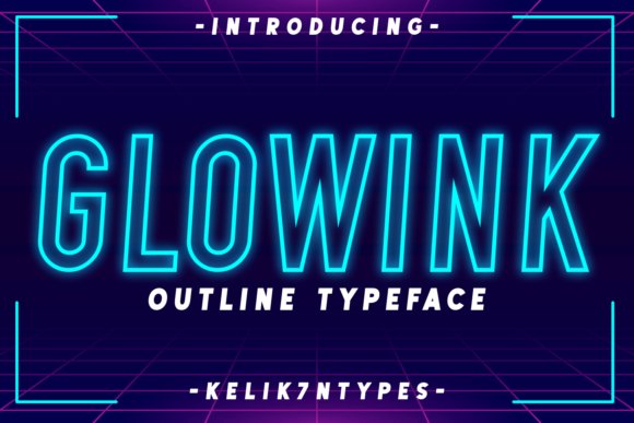 Glowink: A Bold Display Font for Handmade Creations