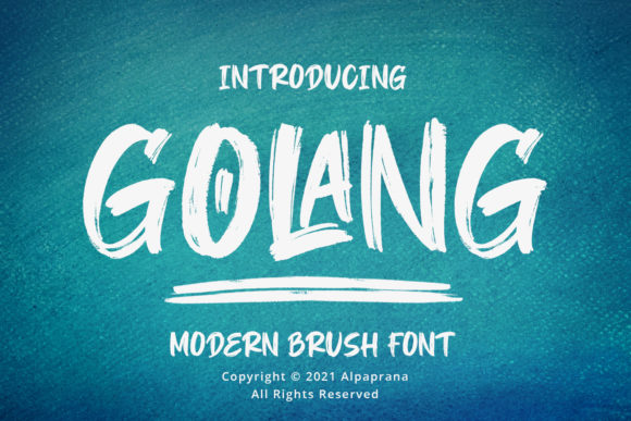 Golang: A Modern Display Font for Web Design
