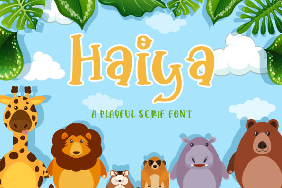 Haiya: A Charming Display Font for Craft Creations