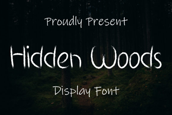 Hidden Woods Font: A Spooky Touch for Handmade Creations