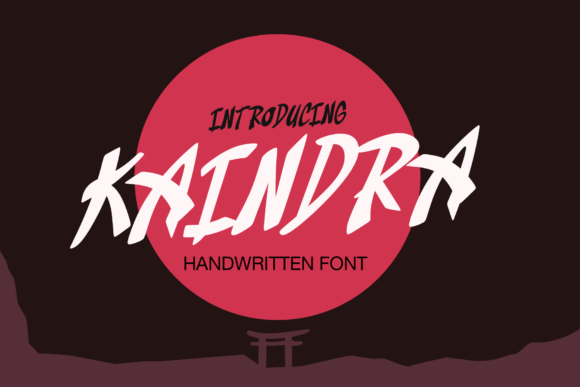 Kaindra: A Cool Japanese-Inspired Display Font