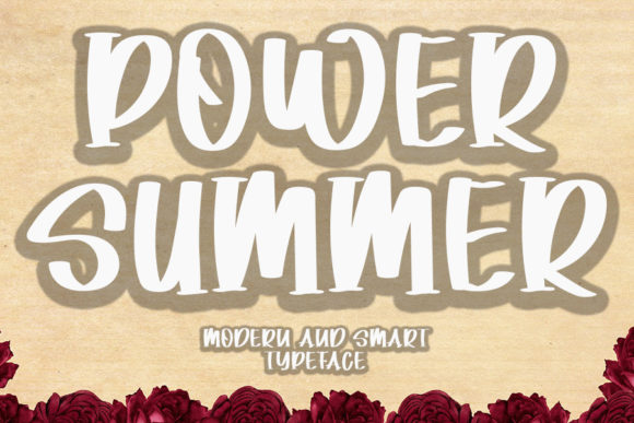 Power Summer: A Bold Display Font for Editorial Creativity