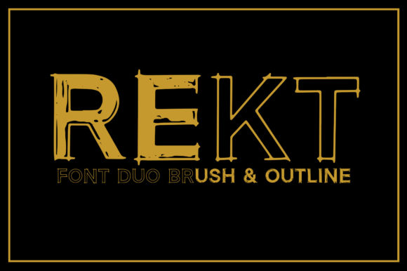 Rekt: A Bold Display Font for Creative Branding