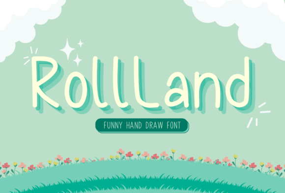 Roll Land: A Playful Display Font for Modern Branding
