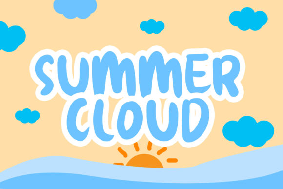Summer Cloud: A Playful Display Font for Campaign Creativity