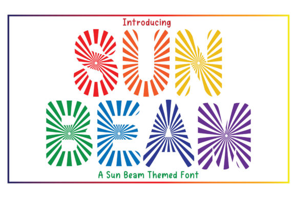 Sun Beam Display Font for Web Design