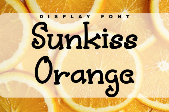 Sunkiss Orange: A Playful Display Font for Web Design