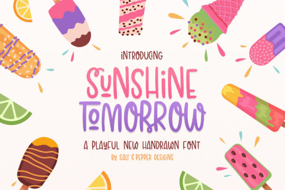 Sunshine Tomorrow: A Playful Font for Brighter Editorial Designs