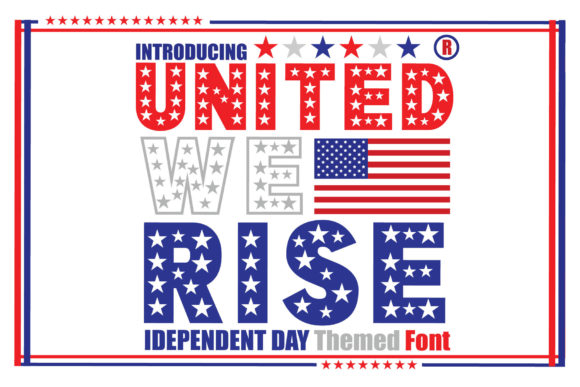 United We Rise: A Bold Display Font for Dynamic Branding