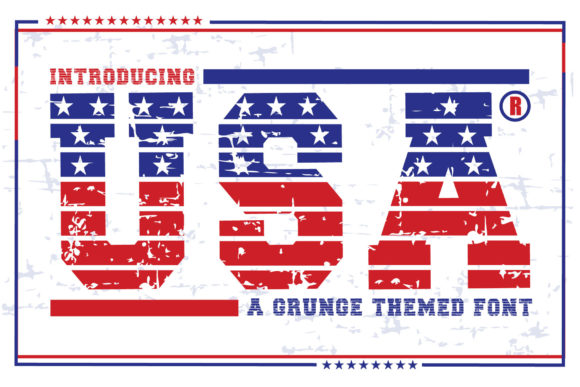 Usa Grunge: A Bold Display Font for Web Design